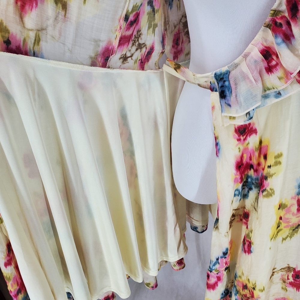 ARK & Co. 60% Silk Floral Feminine Real Wrap Dress in Small - Picture 9 of 15